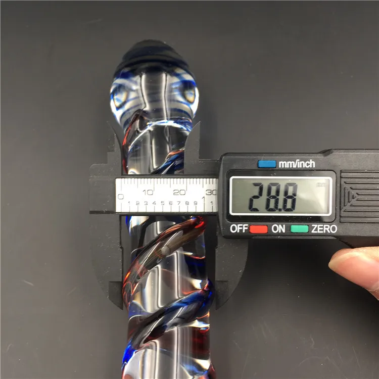 2 шт./лот фаллоимитатор со стеклянным кристаллом с двойной головкой анальный секс