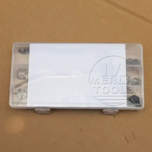 18 kinds Woodruff Keys Snap Ring Roll Pin E-Clip Assortment Kit | Screws