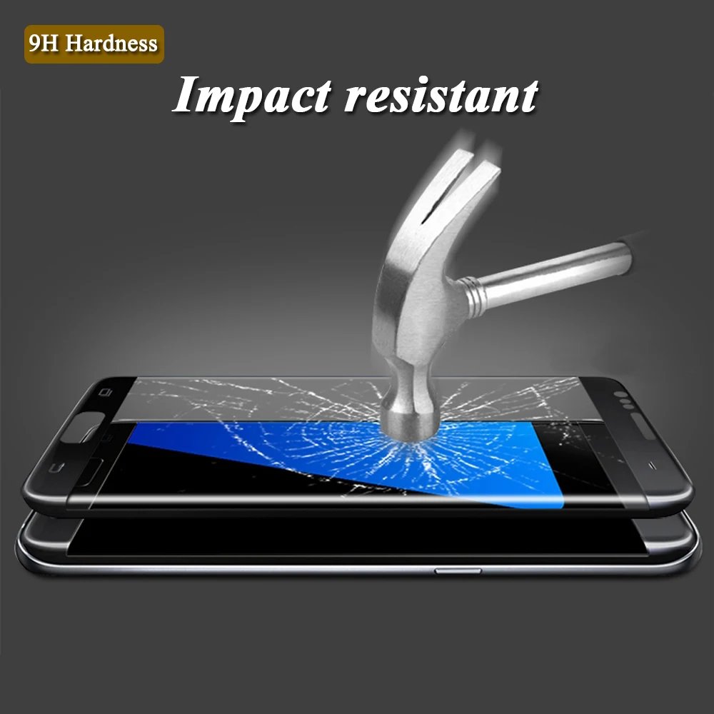 For Samsung Galaxy S7 Glass Screen Protector Edge Tempered Note 8 3D Curved Full Cover Protective Film Glas | Мобильные телефоны и