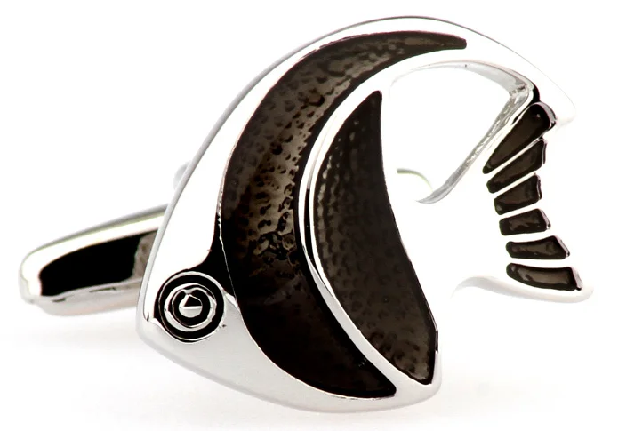 Мужские свадебные запонки новинка редкие причудливые рыбы и чистая