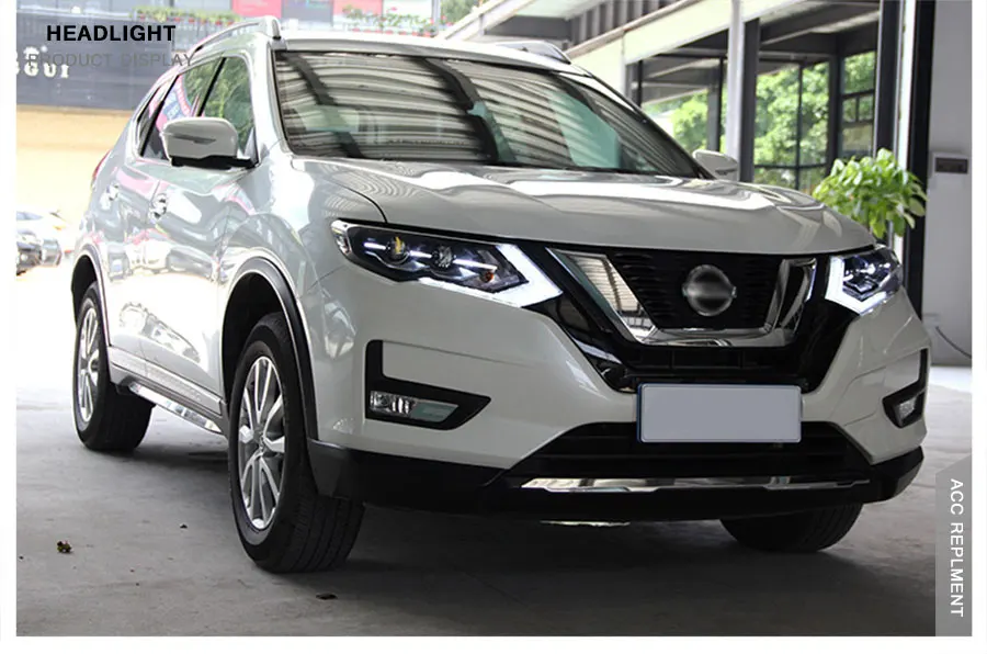 2 шт. светодиодный фары для Nissan X-Trail- светодиодный автомобильный фонарь ангельские глазки ксенон HID комплект Противотуманные фары светодиодный дневные ходовые огни