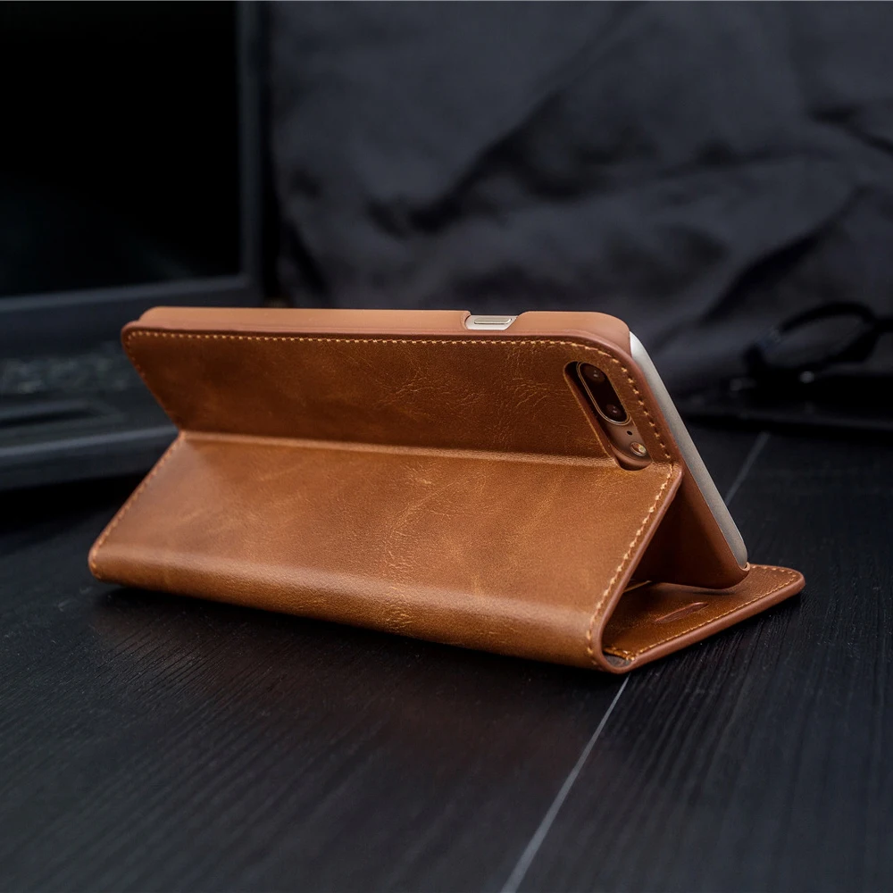 Роскошный кожаный чехол для телефона iphone X XS XR чехол-кошелек с отделением карт