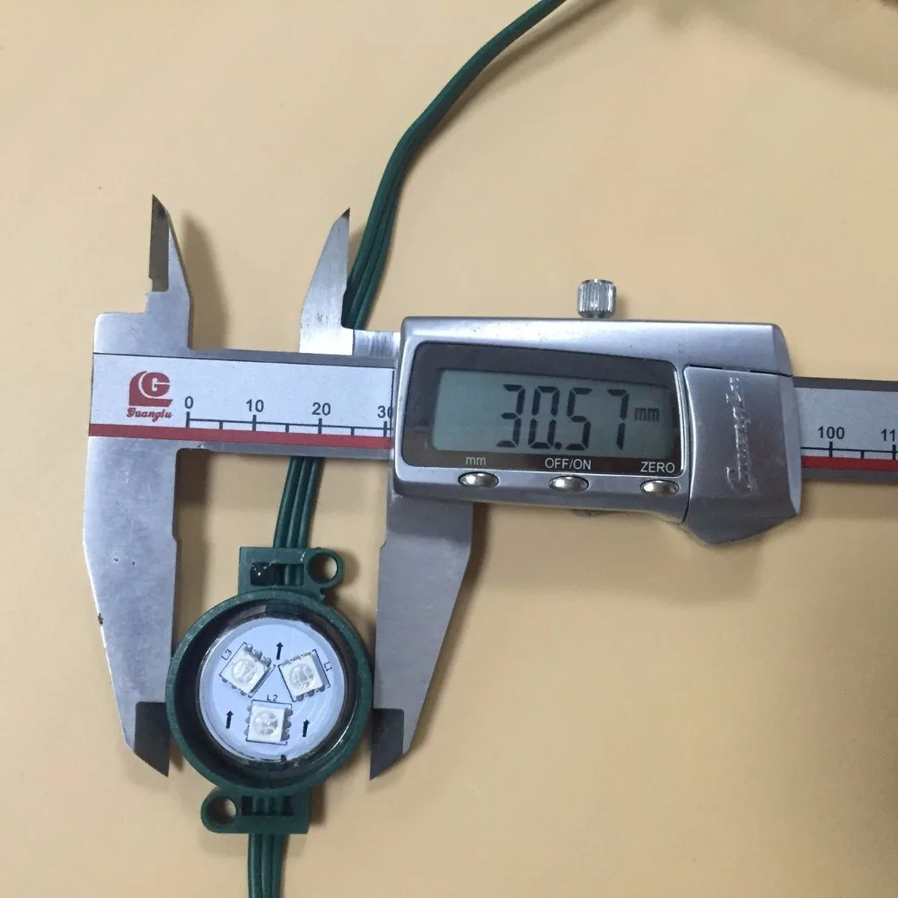 50 узлов адресная светодиодная Рождественская Пиксельная гирлянда RGB WS2811 12 В