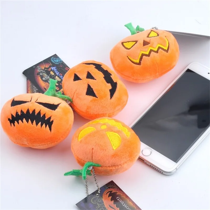 small pendant keychains Plush toy Halloween Christmas Gifts Pumpkin Plush stuffed Doll Toys For Kids stuffed doll Halloween Gift