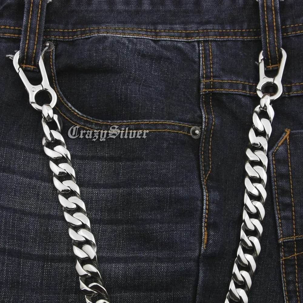 

16"~36" Heavy 316L Stainless Steel Mens Biker Rocker Punk Wallet Chain 5T014WC