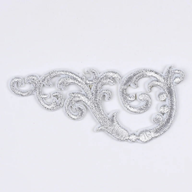 10pcs/lot Embroidered Silver Cloudy Patch DIY Iron On Cosplay Suits Jeans Bags Pants Stickers Sewing Appliques Badge | Дом и сад