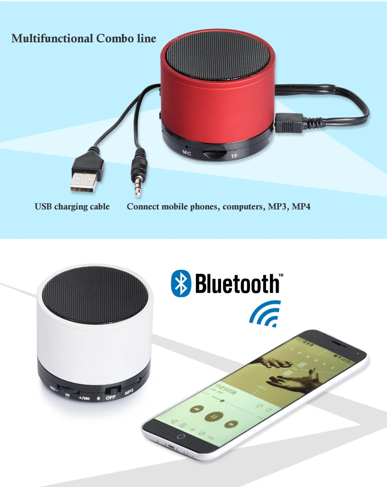 AMTERBEST S10 портативный сабвуфер беспроводной Bluetooth динамик автомобиля громкой связи получить вызов Музыка всасывания Телефон с микрофоном