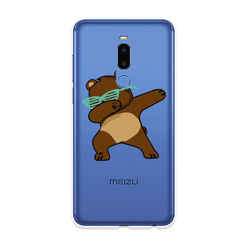 Чехол для телефона Meizu 15 Lite 16 16th Plus 16X 16S X8 силиконовый чехол с забавным рисунком Note