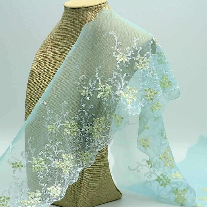 MLAEY 2Yards green Exquisite Lace Trim High Quality Fabric DIY Craft&ampSewing Dress Clothing Accessories | Дом и сад