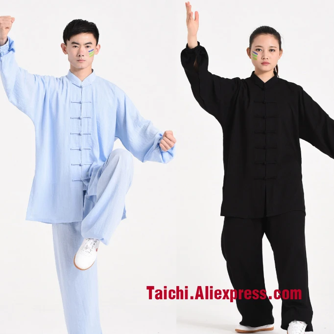 Handmade Linen cotten rayon Tai Chi Uniform Wushu Breathable Kung Fu martial art Suit