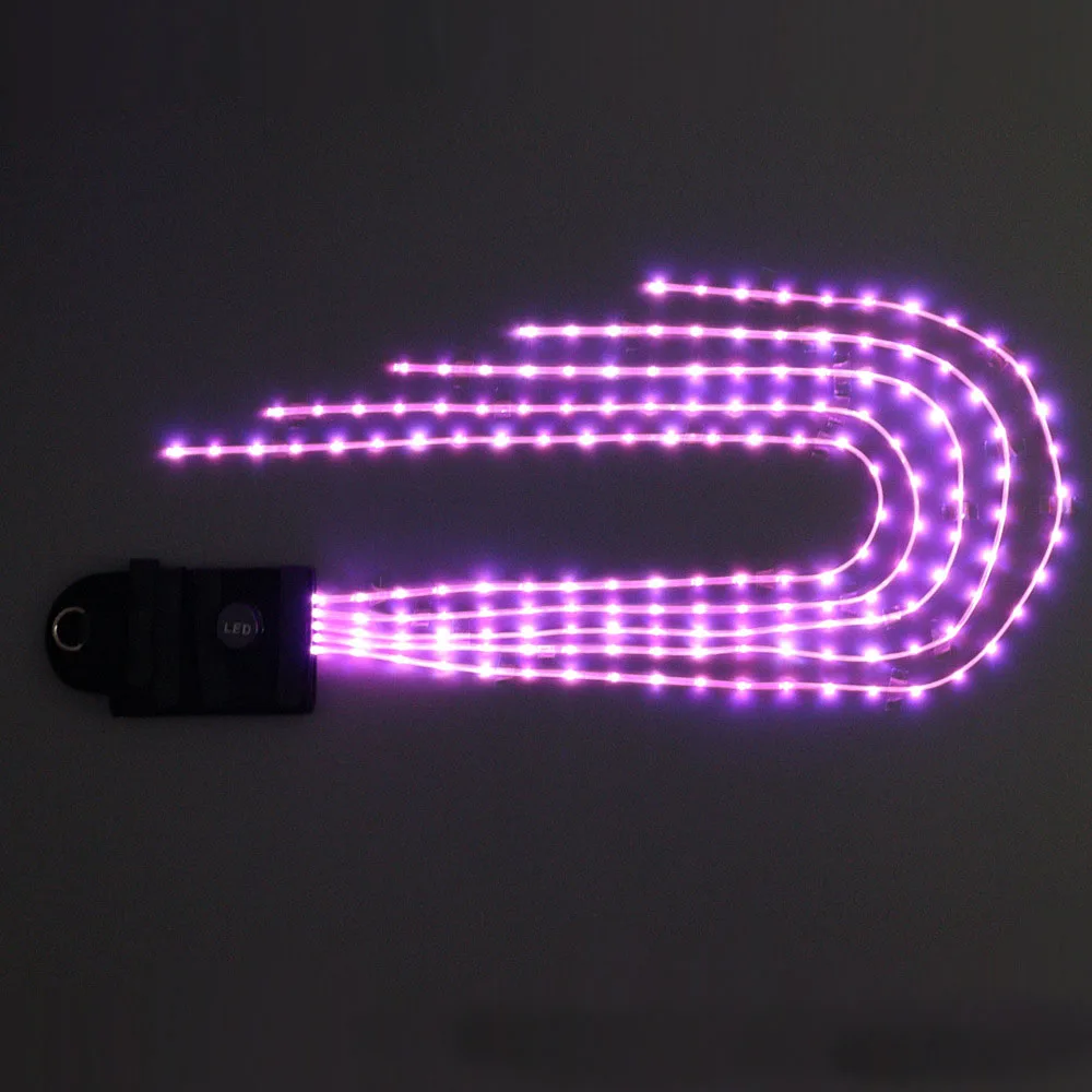 100 см СВЕТОДИОДНЫЙ Красочный конский хвост USB огни подзаряжаемые светодиоды Crupper лошадь ремни для езды конный спорт огни конский хвост T