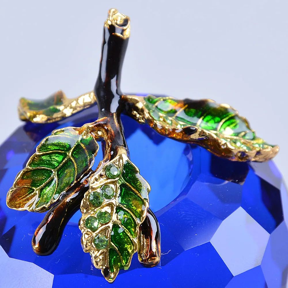 Горячая Распродажа на русском языке синие кристаллы яблоко пресс папье