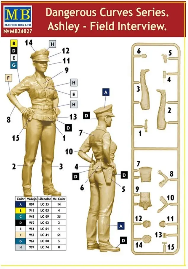 1/24 Ashley Field Interview Figure Model 24027 | Игрушки и хобби