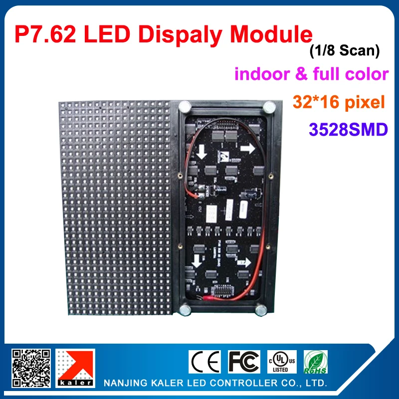 

kaler P7.62 Indoor Full Color Led Display Module 1/8scan Led Matrix Module LED Video Display Module 244*122mm Led Screen Module