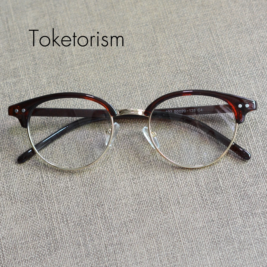 Toketorism классические винтажные oculos de grau feminino ретро мужские оправы для очков поддерживает корректирующие солнцезащитные очки на заказ линзы W2288