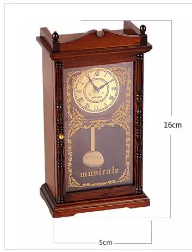 Светло-коричневый Деревянный творческий день Рождения Music Box - Цвет: Светло-коричневый