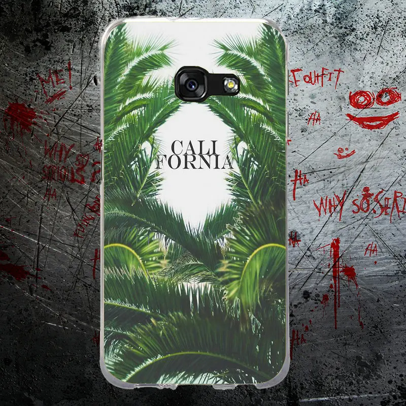 Для Samsung Note 2 3 4 5 8 для HTC One U11 M7 M8 M9 M10 A9 E9 Plus чехол из мягкого ТПУ чехлы пальмовые