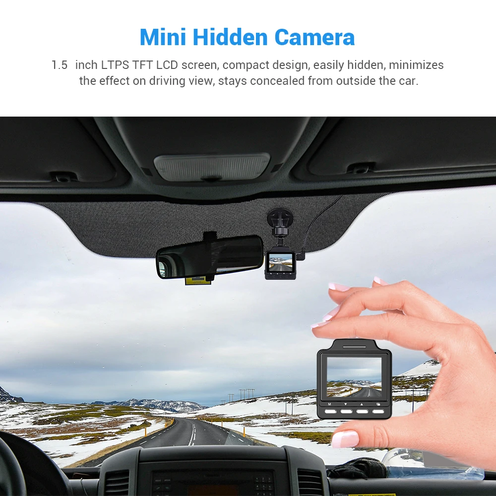 WONVON Автомобильный видеорегистратор Full HD 1080P GPS WiFi камера регистратор Dashcam ночное