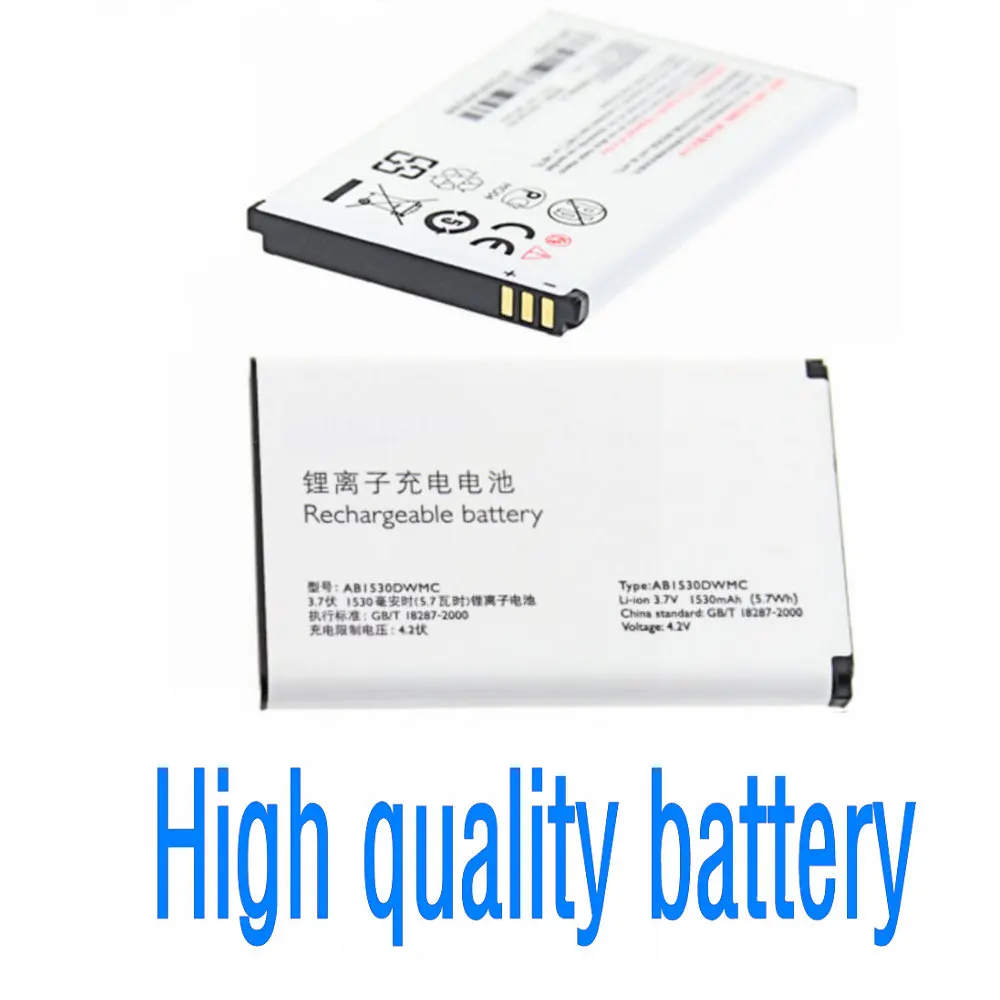 Сменный аккумулятор высокого качества Оригинальная батарея 1530 мАч AB1530DWMC для