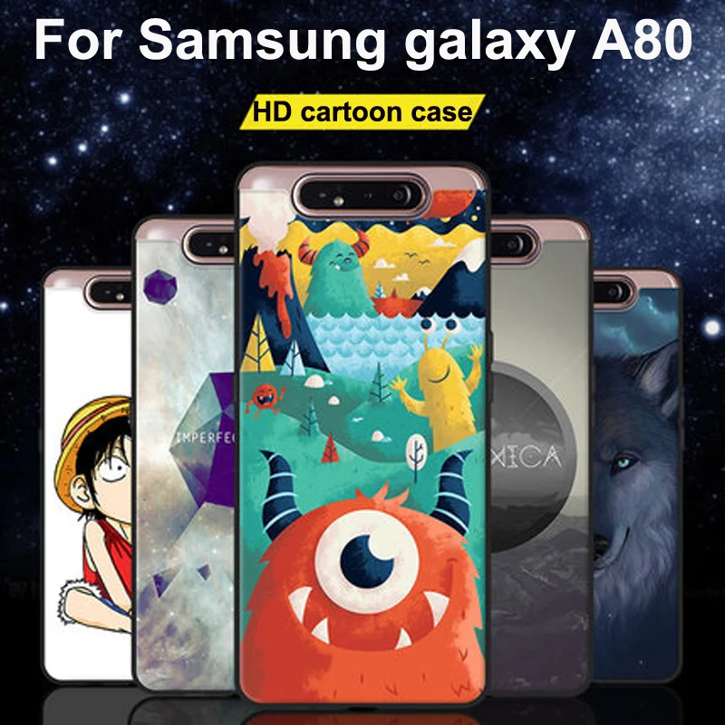Силиконовый чехол 6 7 дюйма для Samsung galaxy A80 A8050 мультяшный ТПУ телефона мягкие
