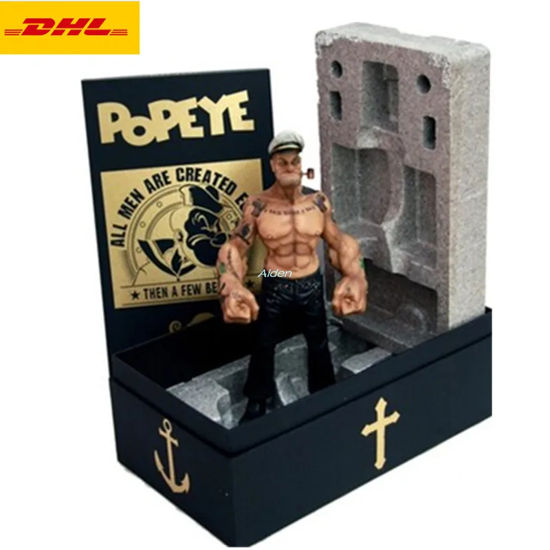 1" Popeye статуя моряка Popeye бюст тату версия Полная длина портрет креативное Искусство ремесло GK фигурка игрушка 38 см B1348