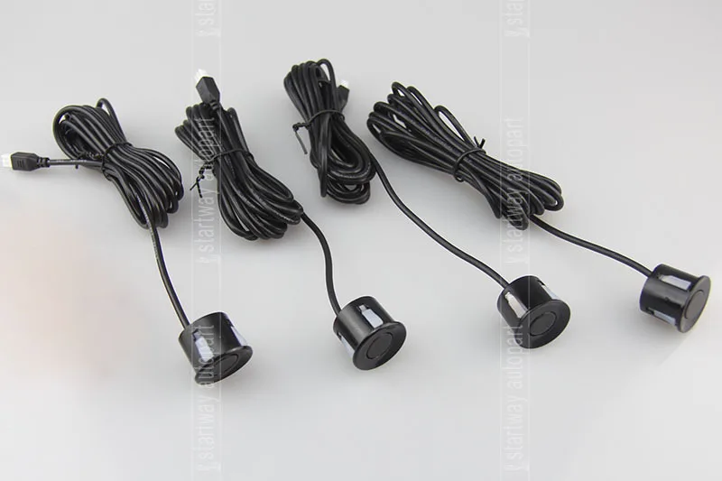 Парковочный датчик 4 шт. 22 мм парковки черный серебристый синий красный белый