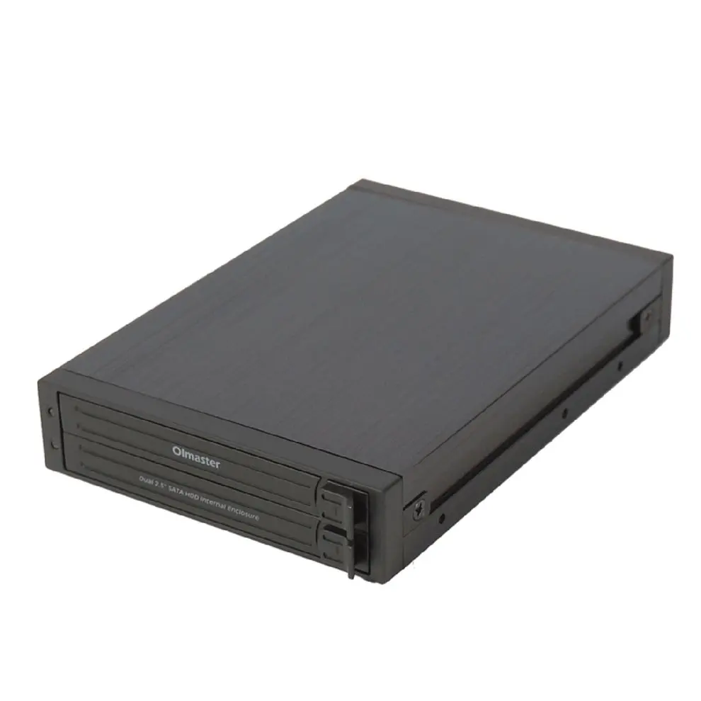 OImaster двойной 2,5 дюймовый SATA HDD внутренний корпус чехол для жесткого диска внутренний мобильный стеллаж 2 светодиодный индикатор сильный отвод тепла