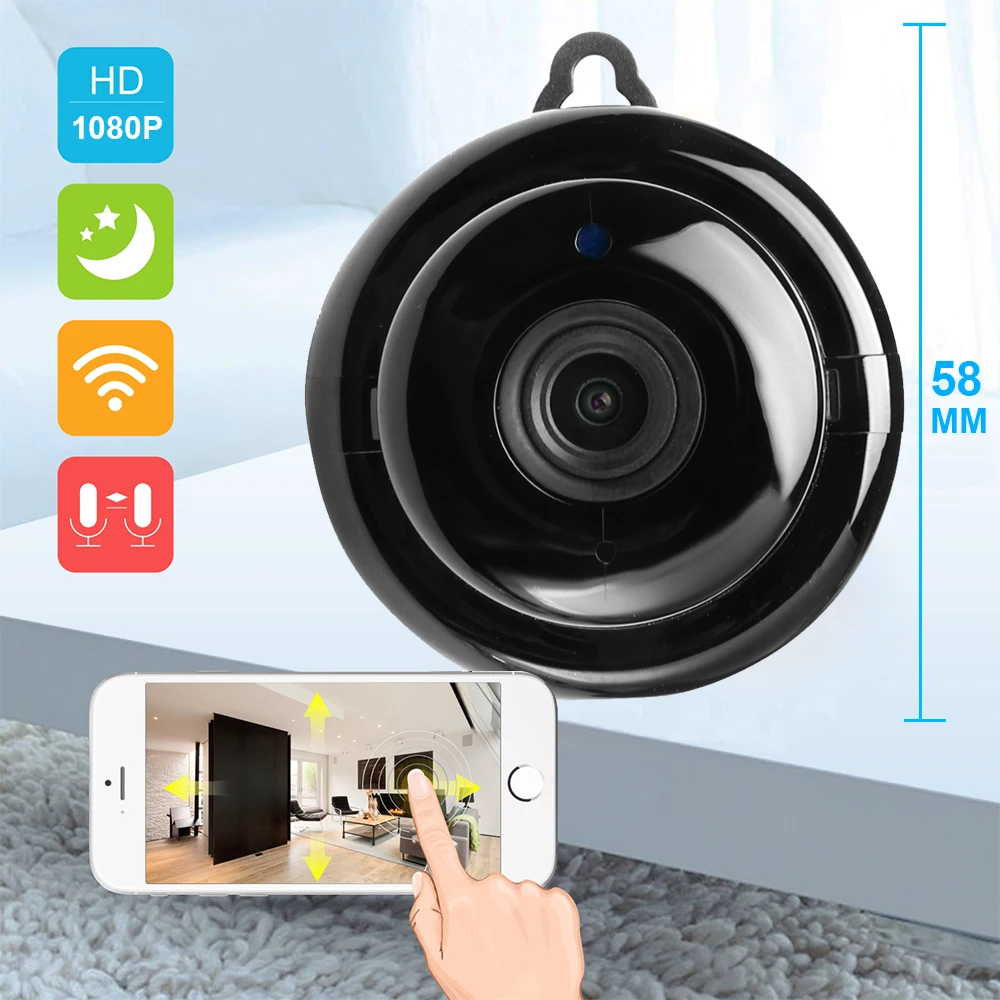Новая wifi 1080P ip-камера Беспроводная CCTV инфракрасная камера ночного видения Обнаружение движения двухсторонняя аудио домашняя камера безопасности облако