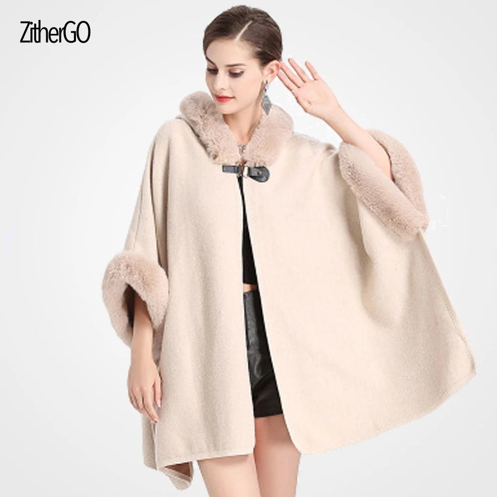 2017 Осень и зима новый женский кардиган с имитацией ястреба кроличьим меховым