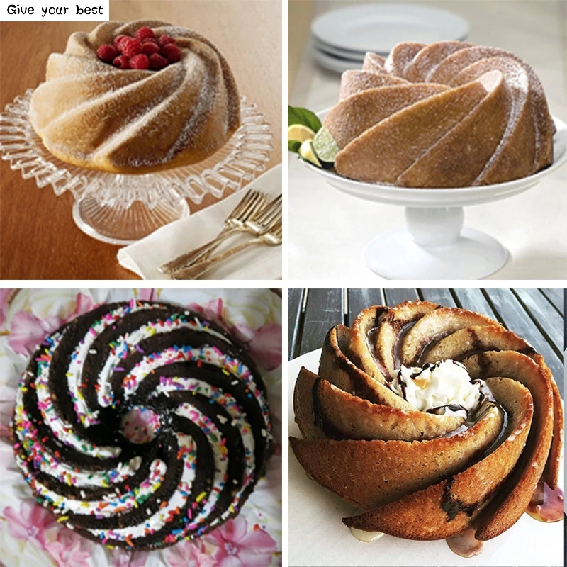 19*8 см большая вихревая Форма силиконовые масла формы для выпечки Кухонные