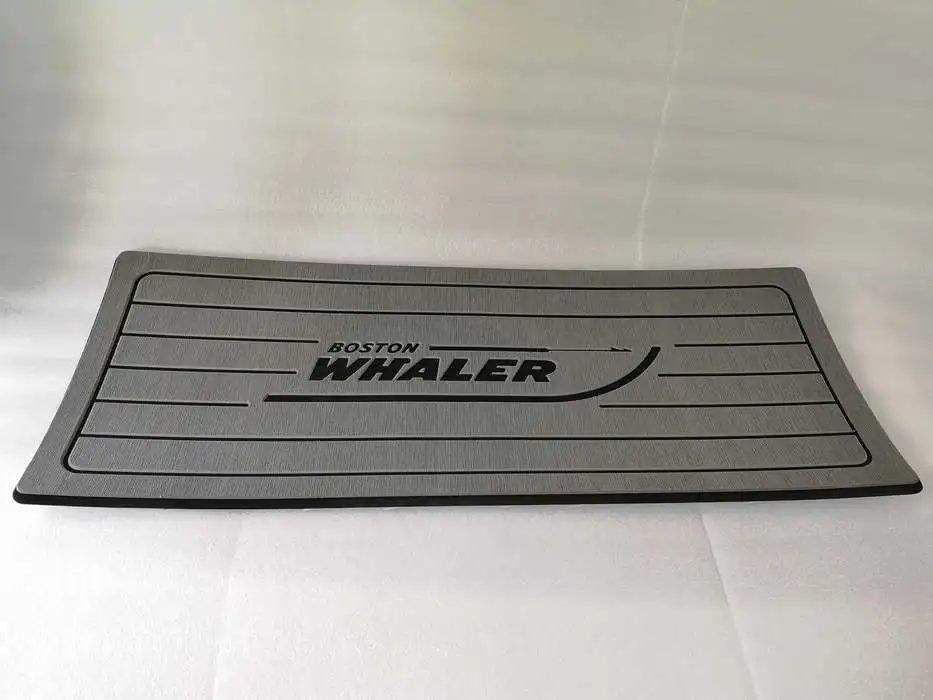 Лодка руля станция Pad EVA серый Тиковый настил с логотипом Бостон Whaler 406 мм x 991 13 16