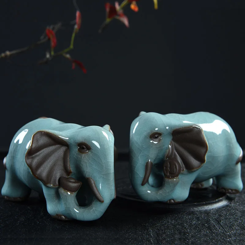 Керамический слон украшения счастливый фэн шуй домашний декор фигурки гостиная