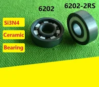 10pcs 6202/6202-2RS/6202 Full Ball 15x35x11 mm Si3N4 full Ceramic bearing deep groove ball bearing 15*35*11mm