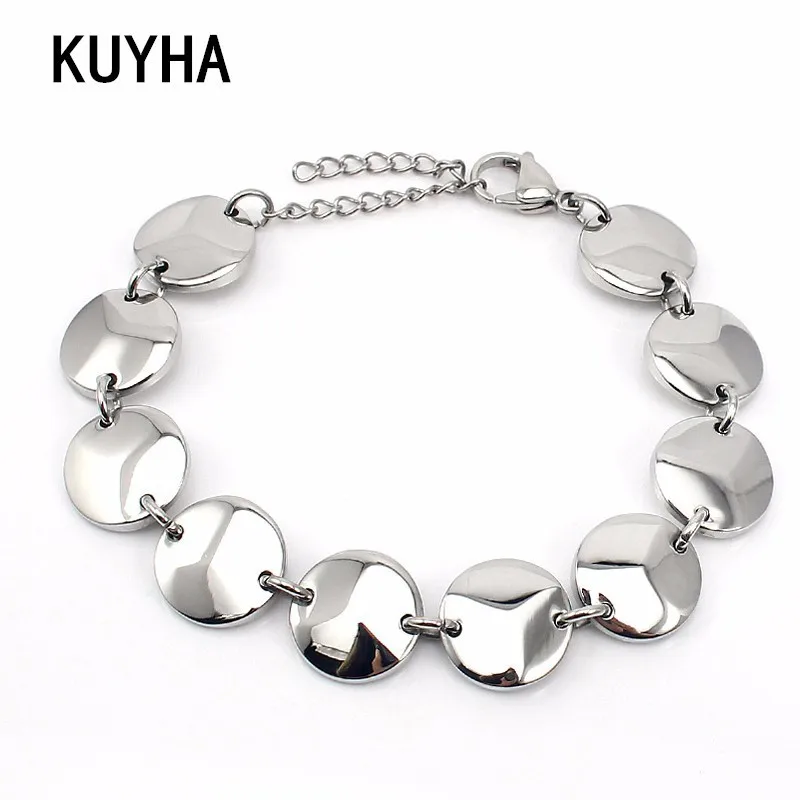 Серебряный браслет для Для женщин/Для мужчин Мода круглый ювелирные изделия