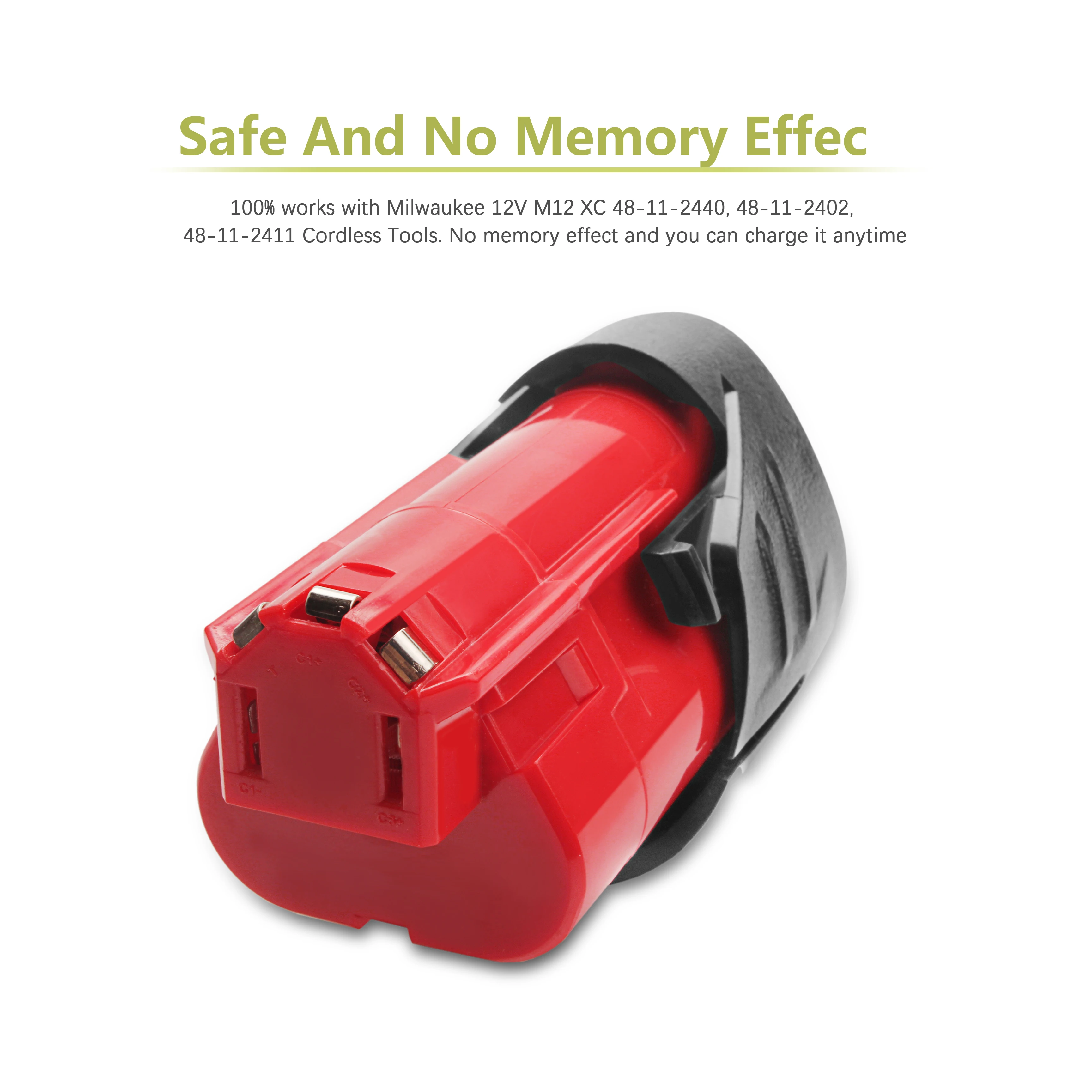 Bonacell 12V 2500mAh M12 батарея для Milwaukee литий-ионная аккумуляторная батарея 48-11-2401 MIL-12A-LI инструмент батареи L30