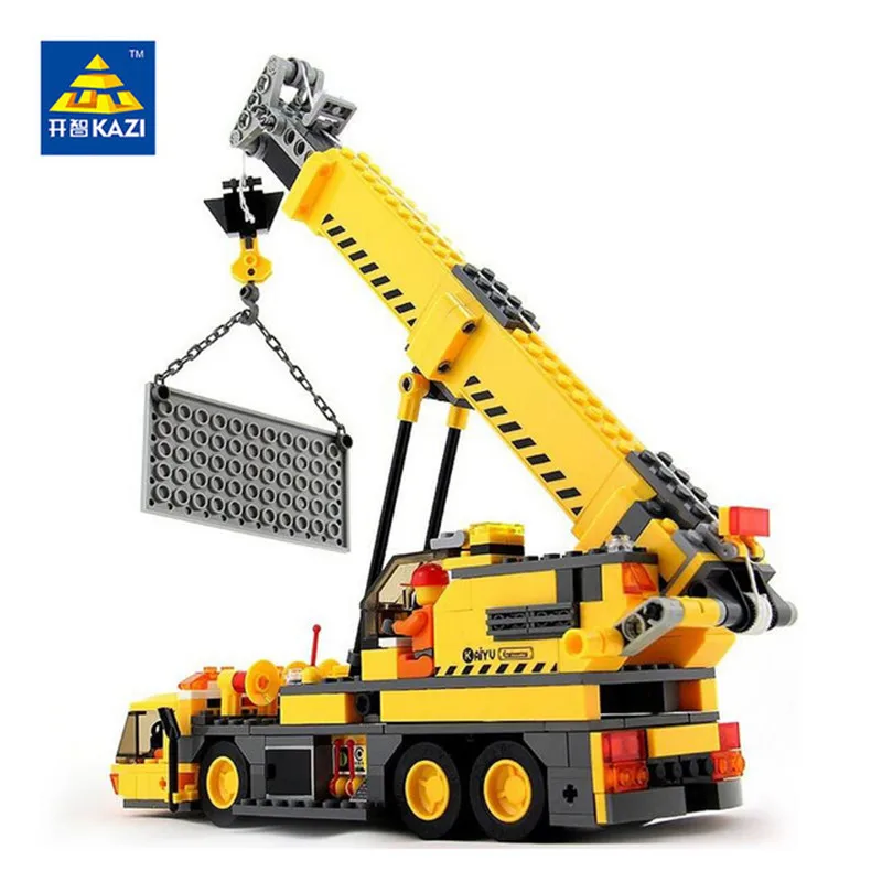 Игрушки KAZI City Engineering строительные блоки совместимые игрушки Legoed сделай сам набор