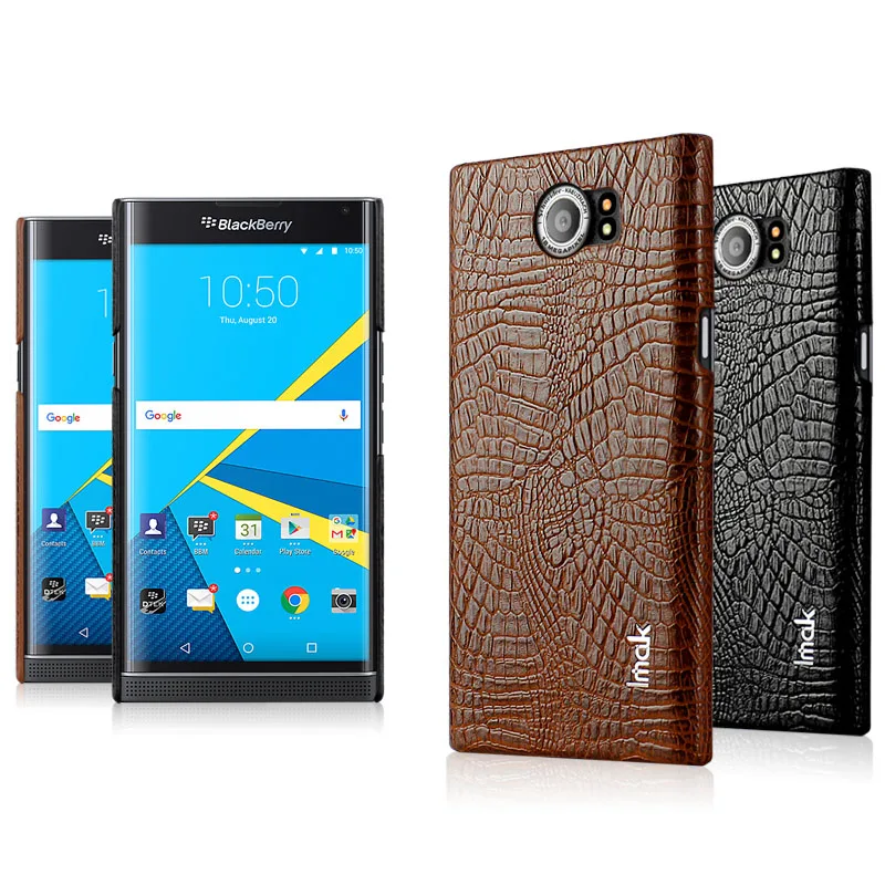 Роскошный чехол IMAK из искусственной кожи под крокодила для BlackBerry Priv/Венеции
