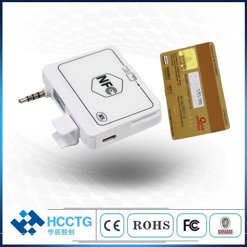 Мини 35 мм аудио Джек ACR35 Мобильная смарт карточка NFC RFID считыватель писатель 13 56