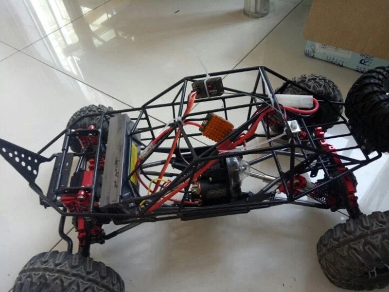RC 1/10 Металлическая стальная рама корпус рулон клетки для осевого Рейфа AX90053 RR10
