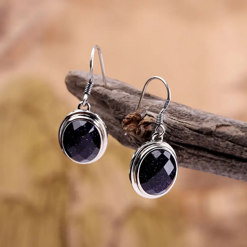 Ювелирные изделия из стерлингового серебра 925 пробы граненые серьги капли