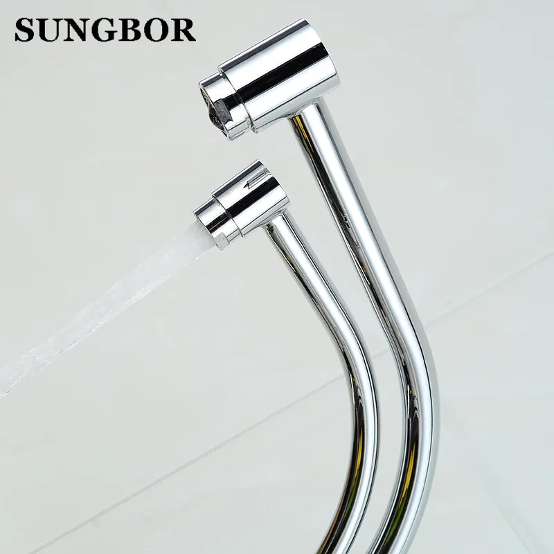 Медь хром полированный Поворотный кран питьевой воды 3 Way фильтр для очиститель