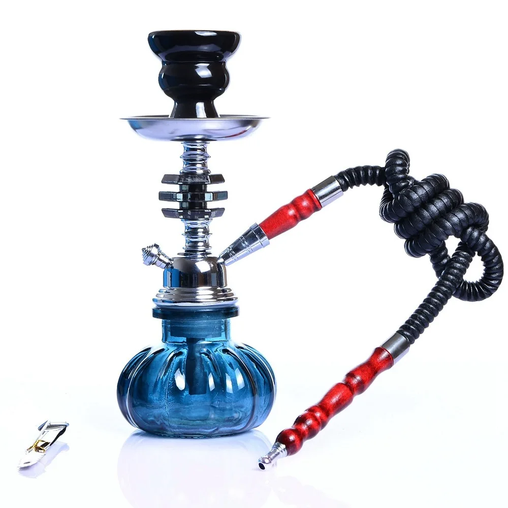 Acrylic Shisha Hooka 4 вида цветов, акриловый кальян, кальян с одним синтетическим кожаным шлангом, пластина для кальяна, керамическая чаша для кальяна, угольные щипцы - Цвет: Acrylic Shisha Hooka