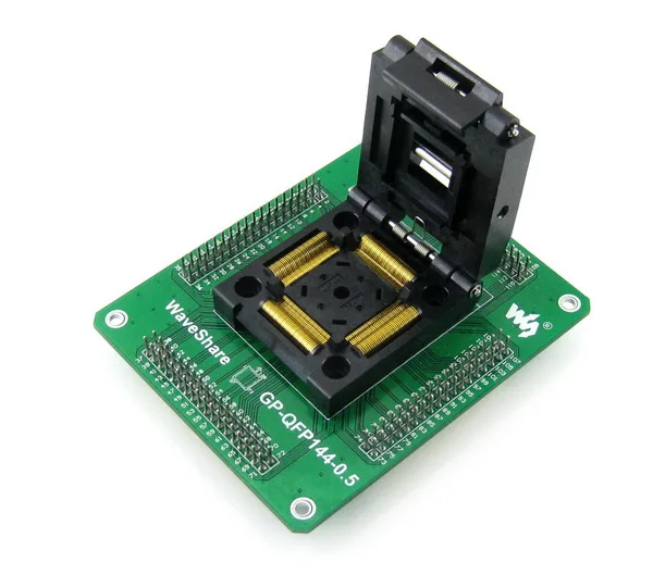 

QFP144 TQFP144 LQFP144 Adapter Yamaichi IC51-1444-1354-7 IC Test Socket Programming Adapter 0.5mm Pitch
