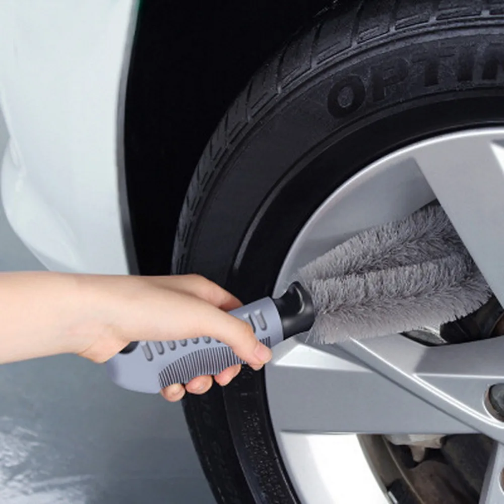 

Car Cleaning Brush Vehicle Motorcycle Wheel Hub Tire Rim Brush Washing Dust Cleaner Tool Suitable for Car Floor Home Tile Seams