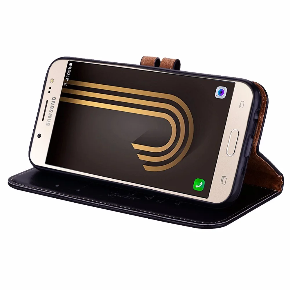 OUZifish For Samsung Galaxy J5 2017 Case Cover Flip PU Leather Wallet J530F J530 Eurasia Edition | Мобильные телефоны и
