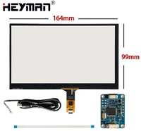 7165mm100mm capacitive digitizer for raspberry pi tablet pc gps navigation touch screen panel glassusb driver board