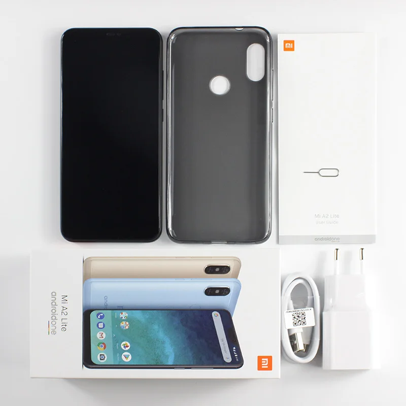 Глобальная версия Xiaomi Mi A2 Lite 4 Гб 64 5 84 &quot19:9 экран 4000 мАч Snapdragon 625 Восьмиядерный 12MP +