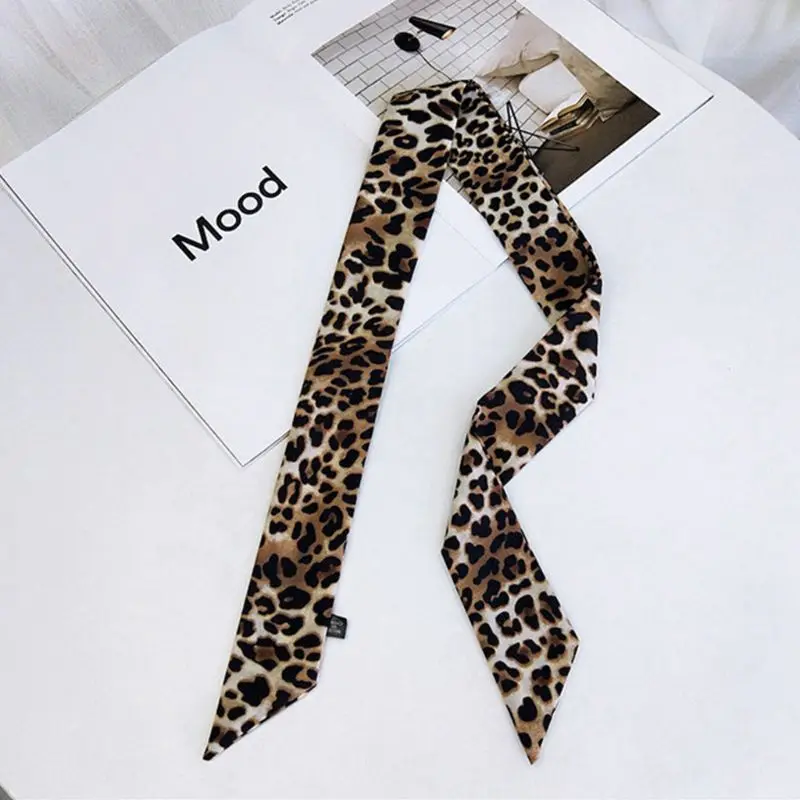 Женский шифоновый шейный платок с леопардовым принтом| |
