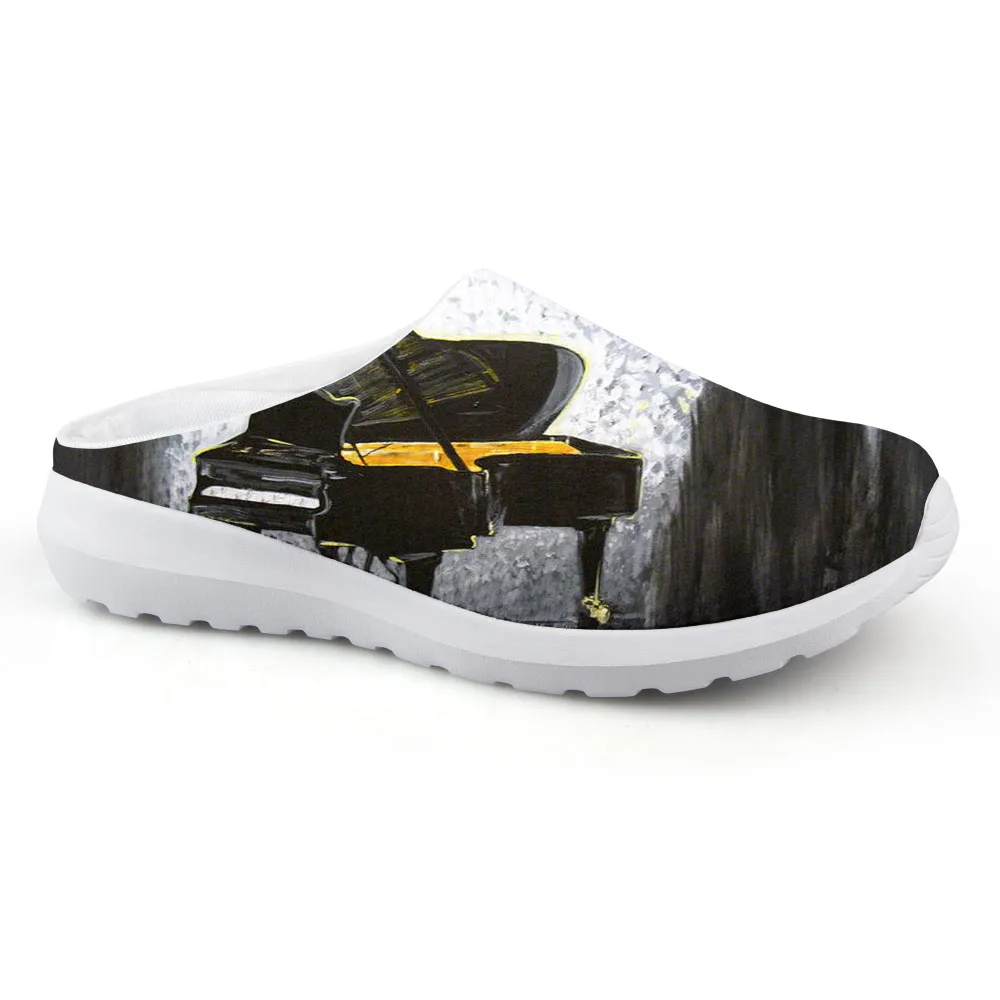 

Flat Sandals Male Casual Comfortable Shoes Men Flats Summer Sandalias Boys Mujer Artist Painting Printing Piano Music Shoes