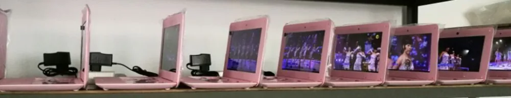 Mini Netbook 10 inch android laptop tablet with S500 Quad core 2GB RAM 16GB Storage wifi laptops with 1.5GHZ Blue pink color